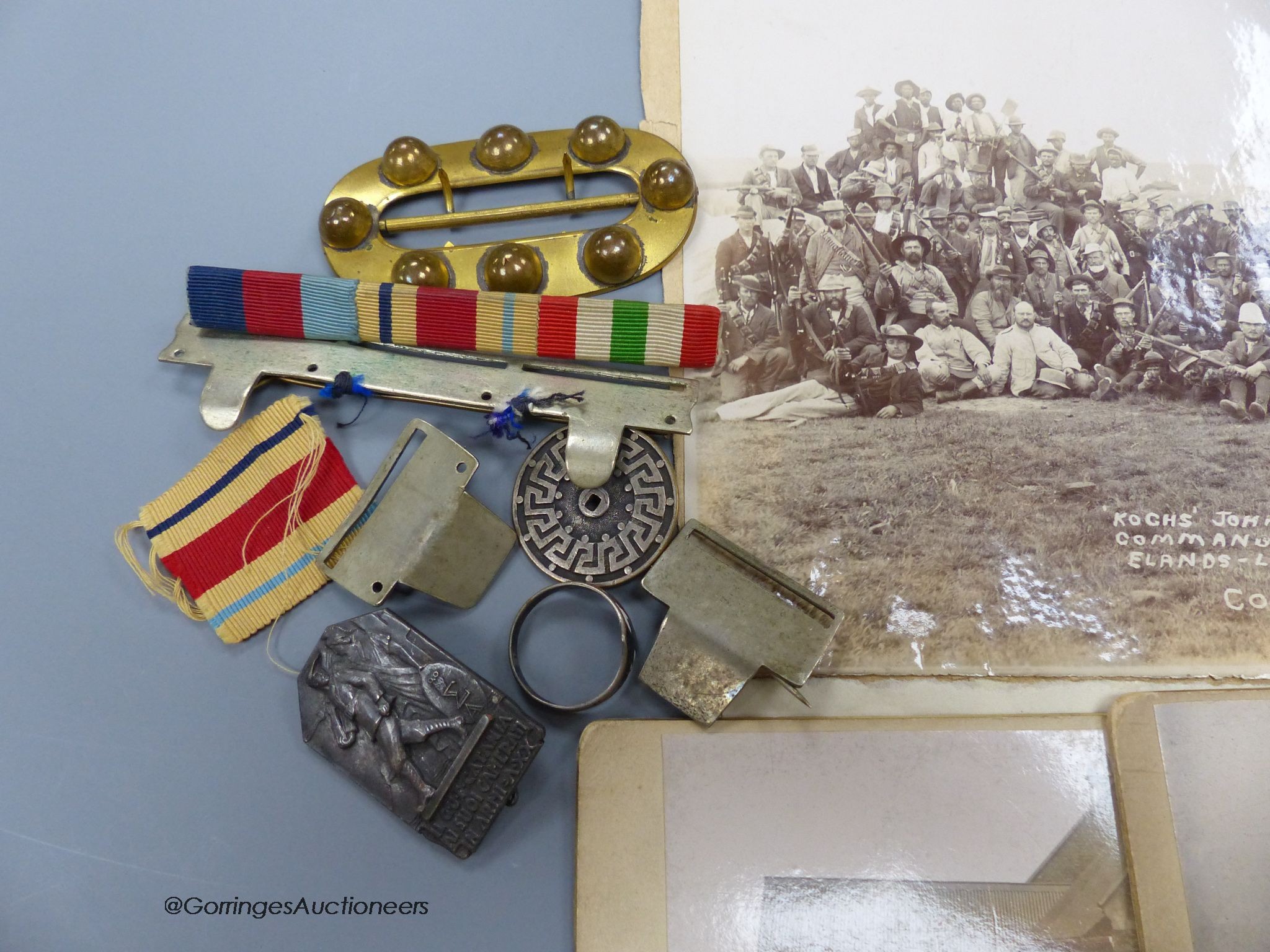 An archive of Boer War photos and ribbons